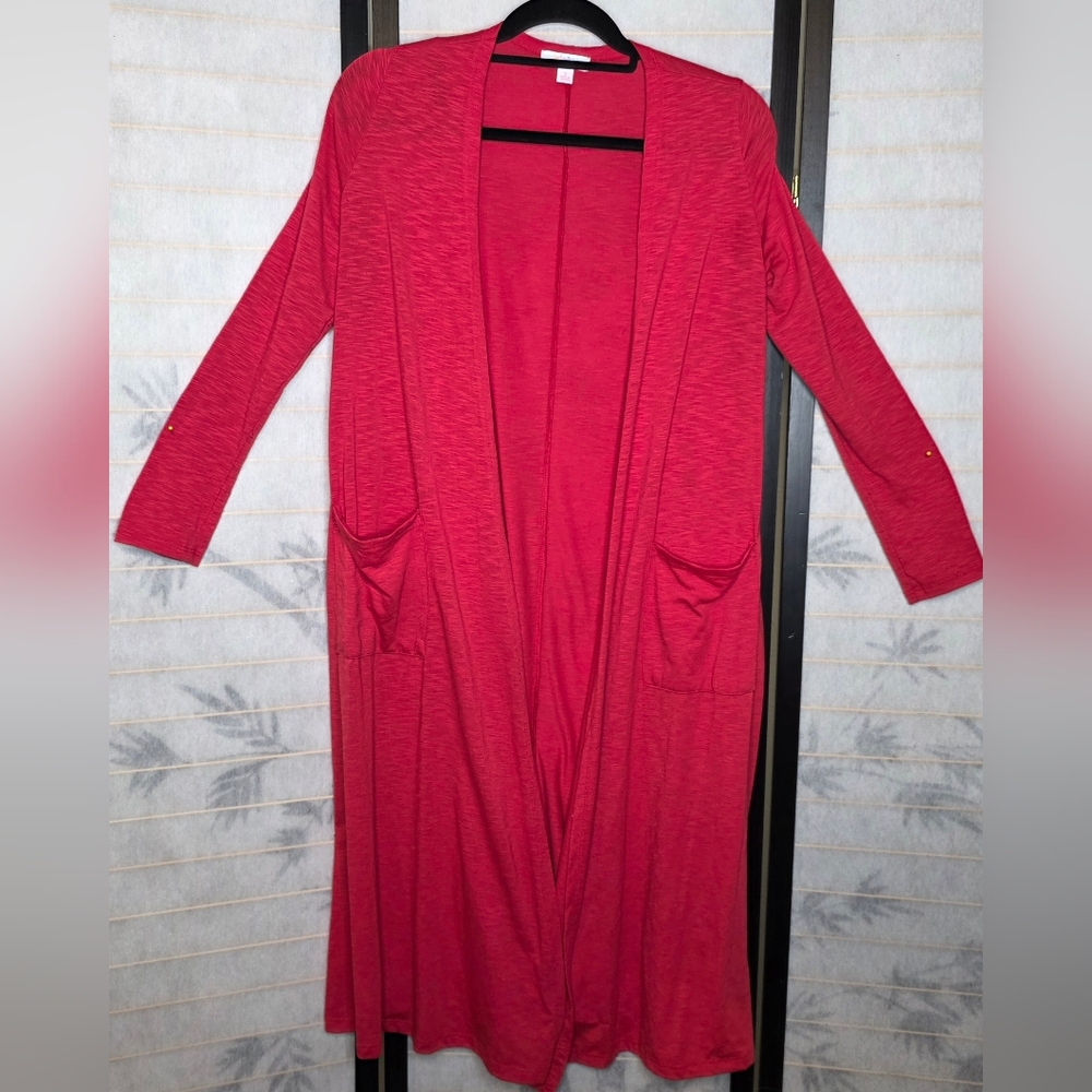 LuLaRoe Women's Cardigan in Rich Red